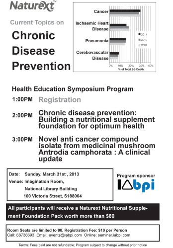Health Talk in Singapore 31/03/2013